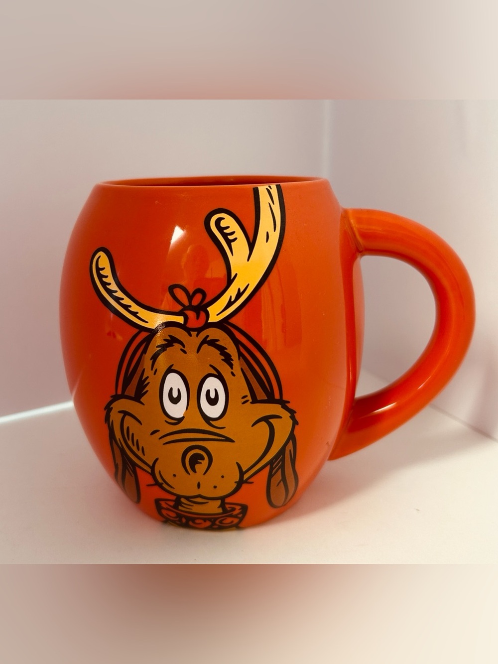 Dr. Seuss 2014 How The Grinch Stole Christmas Max The Dog 16 0z. Orange Xmas Mug